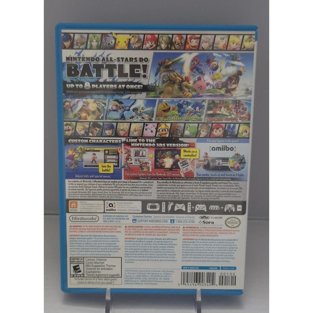 Super Smash Bros. for Wii U - Nintendo Wii U - Complete in Box (CIB) - Tested